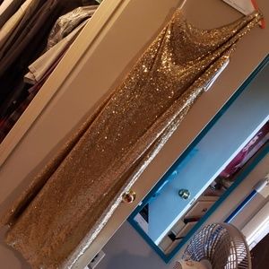 Gold bridesmaid dress